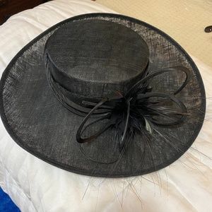 Women's Black Kentucky Derby Fascinator Hat